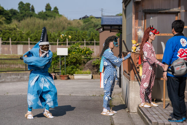 中原・鍛冶町まつりの鬼太鼓