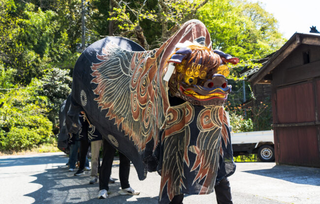 浦ノ河内まつりの鬼太鼓