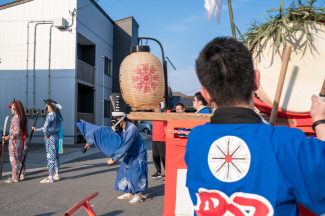 中原・鍛冶町まつりの鬼太鼓