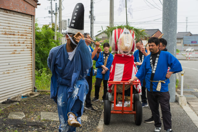 中原・鍛冶町まつりの鬼太鼓