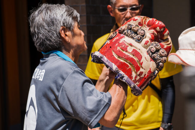 長江まつりの鬼太鼓