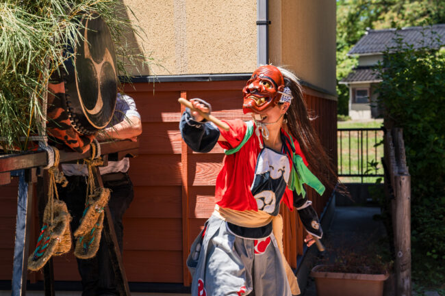 長江まつりの鬼太鼓