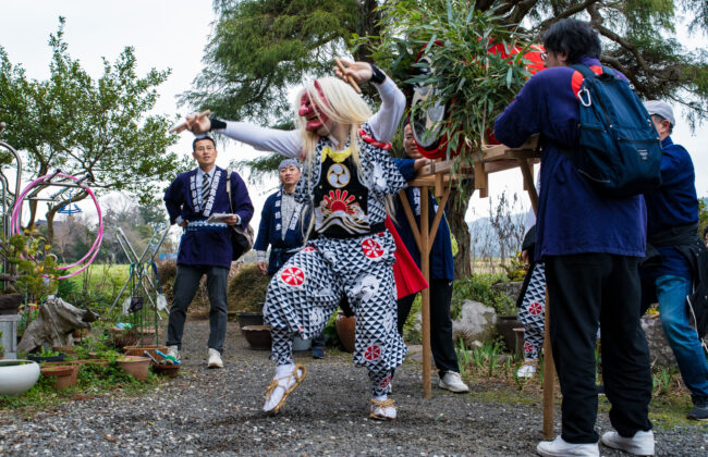 瓜生屋まつりの鬼太鼓