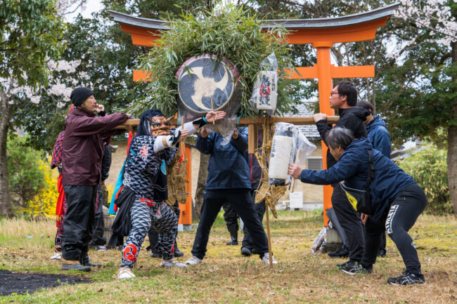 三宮・畉田まつりの鬼太鼓